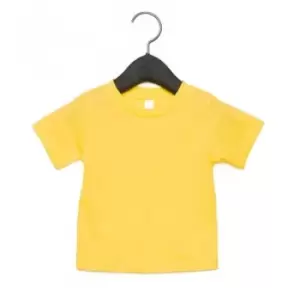 Bella + Canvas Baby Crew Neck T-Shirt (6-12 Months) (Yellow)