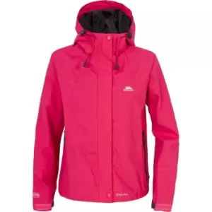 Trespass Womens/Ladies Miyake Hooded Waterproof Jacket (XS) (Cerise)