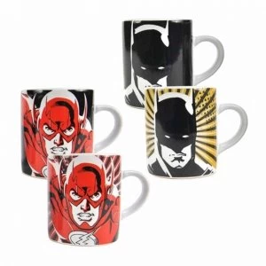 Justice League - Batman & Flash Set of 2 Heat Change Mini Mug Set