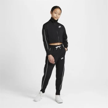 Nike Sportswear Big Kids (Girls') High-Waisted Tracksuit - Black/White