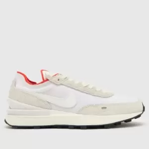 Nike waffle one vintage trainers in white multi