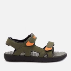 Timberland Kids Perkins Row 2-Strap Sandals - Dark Green/Orange - UK 13 Kids