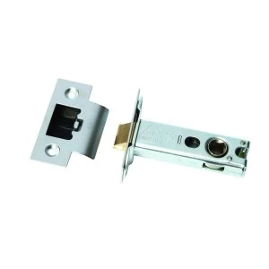 Wickes Heavy Duty Tubular Door Latch - Satin Stainless Steel 76mm