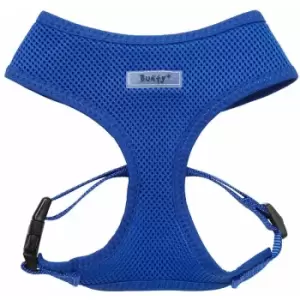 Soft Comfortable Mesh Breathable Fabric Dog Puppy Pet Adjustable Harness - Blue - Medium - Bunty