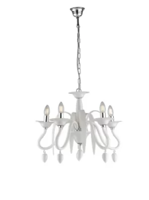 ESTEFAN 5 Light Chandeliers White 53x45.5cm