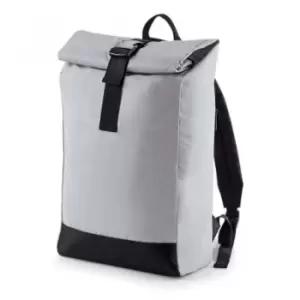 BagBase Reflective Roll Top Backpack (silver)