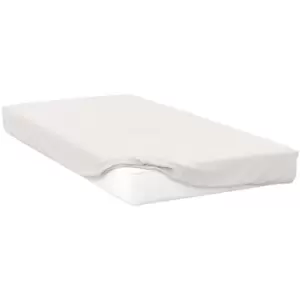 Belledorm 200 Thread Count Cotton Percale Deep Fitted Sheet (Kingsize) (Ivory) - Ivory