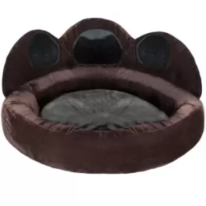 Tectake 95 x 95cm Dog Bed Balou Black/Brown