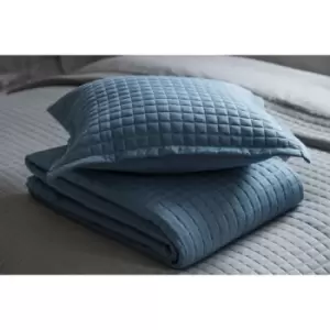 Belledorm Crompton Filled Cushion (One Size) (Cobalt)