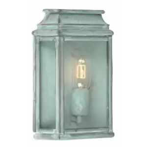 Outdoor IP44 Wall Light Sconce Verdigris LED E27 100W Bulb External d02507