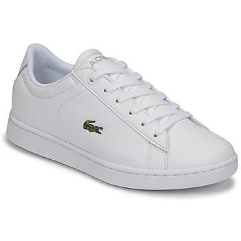 Lacoste CARNABY EVO BL 21 1 SUJ boys's Childrens Shoes Trainers in White kid,4,5,5.5,2.5 kid