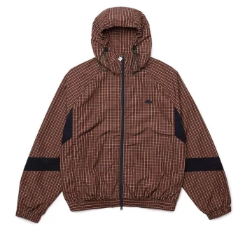 Lacoste Check Track Jacket - Brown QRN