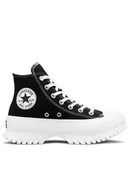 Converse Chuck Taylor All Star Lugged Hi-Tops - Black/White, Size 3, Women