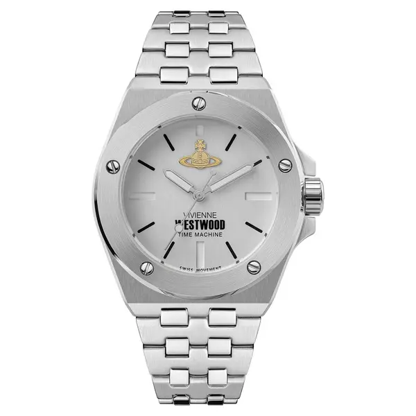 Vivienne Westwood Leamouth Grey Dial Stainless Steel Bracelet Unisex Watch VV271CGSL VV271CGSL