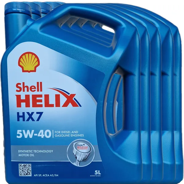 Shell Helix HX7 5W-40 5l Engine oil 550070416 VOLKSWAGEN: Golf 7, Polo V Hatchback, Golf 5, AUDI: A3 Sportback, A6 C7 Saloon, A4 B8 Saloon Engine Oil