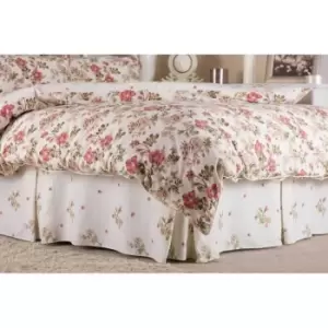 Belledorm Wild Rose Fitted Valance (Single) (Ivory)