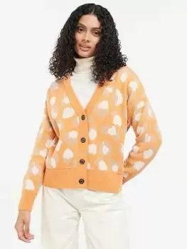 Barbour Maara Knitted Cardigan - Orange, Size 10, Women