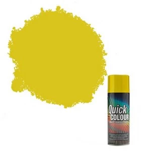 Rust-Oleum Quick colour Yellow Gloss Multi-surface Spray Paint 400ml