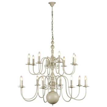 Linea Verdace Lighting - Linea Verdace Brugge Multi Arm Chandeliers Ivory