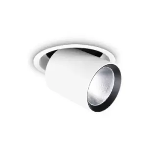 Ideal Lux Adjustable Recessed Downlight White, 4000K, 30W