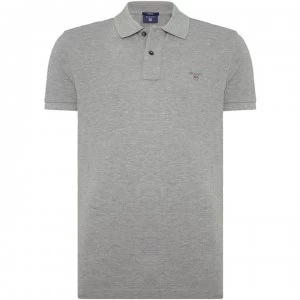 Gant Gant Original Pique Short Sleeve Polo - Grey Marl