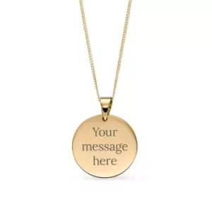 JG Signature 9ct Gold Disc Necklace