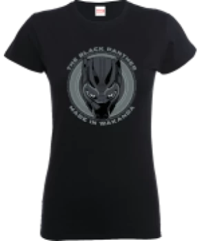 Black Panther Made in Wakanda Womens T-Shirt - Black - M