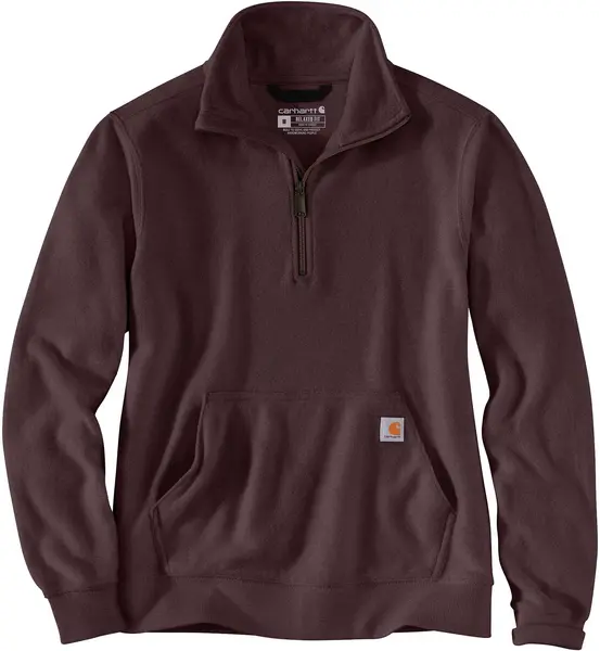 Carhartt Midweight Half Zip Ladies Sweatshirt, purple, Size XS for Women