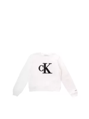 CALVIN KLEIN Crewneck Girls White cotone