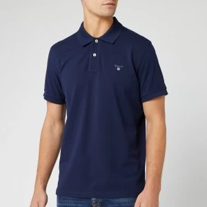 GANT Mens Original Pique Polo Shirt - Evening Blue - L