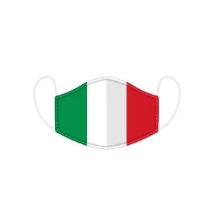 Italian Flag Reusable Face Covering - Large