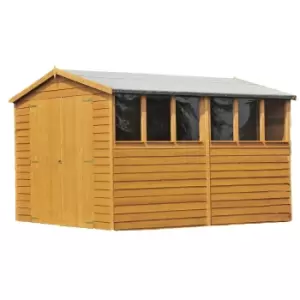 Shire 10x10ft Double Door Overlap Garden Shed