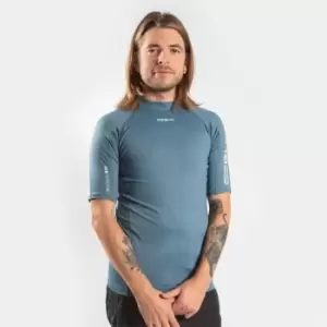 Gul Uv Recore Fl Ss Rashguard - Blue STONE