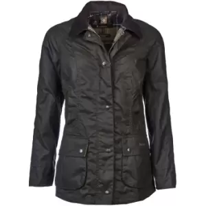 Barbour Womens Classic Beadnell Wax Jacket Olive 20