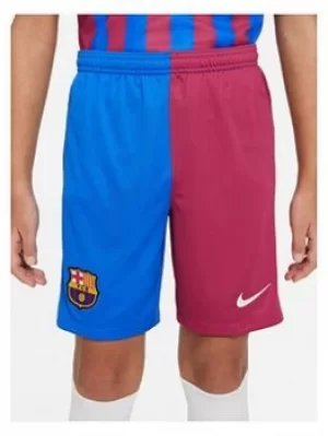 Nike Barcelona Youth 21/22 Home Short, Blue, Size S