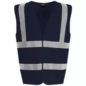 PRO RTX High Visibility Unisex Waistcoat (L) (Navy) - Navy