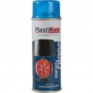 PlastiKote Stained Glass Aerosol Spray Paint Blue 200ml