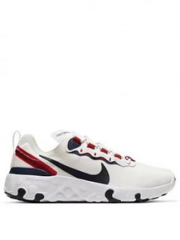 Nike Renew Element 55 Junior Trainers - White/Navy/Red