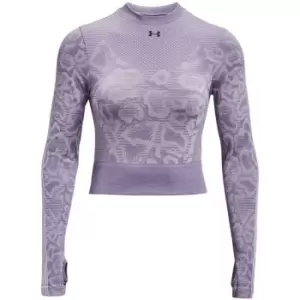 Under Armour Seamless Long Sleeve T Shirt Womens - Pink