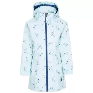 Trespass Childrens Girls Frejja Rain Jacket (3-4 Years) (Pale Mint Print)