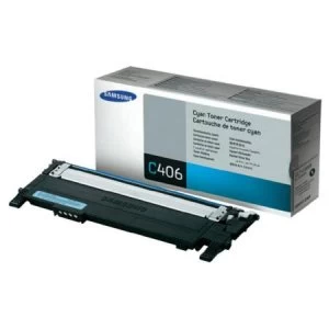 Samsung CLT-C406S/ELS Cyan Laser Toner Ink Cartridge