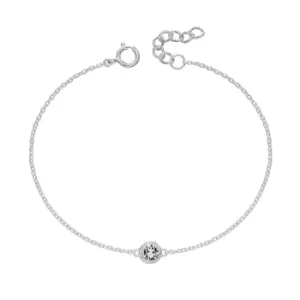 JG Signature Silver April Birthstone Crystal Bracelet