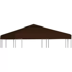 Vidaxl - 2-Tier Gazebo Top Cover 310 g/m² 3x3 m Brown Brown