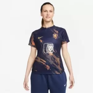 Nike Netherlands Pre Match Shirt 2023 Womens - Blue