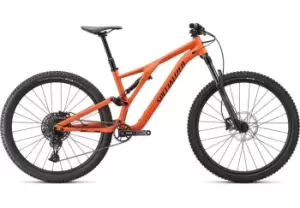 2022 Specialized Stumpjumper Alloy Full Suspension Mountain Bike in Satin Blaze and Black