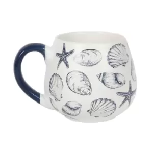 Coastal Charm Seashell Ceramic Mug