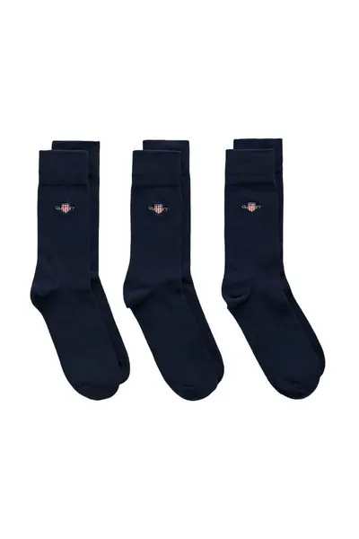 Gant 3 Pack Shield Socks Dark Blue