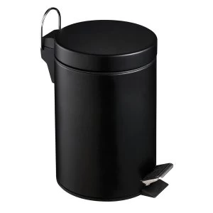 Premier Housewares 3L Pedal Bin - Black