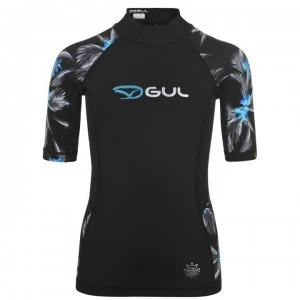 Gul Rash Vest Junior Girls - Black Print