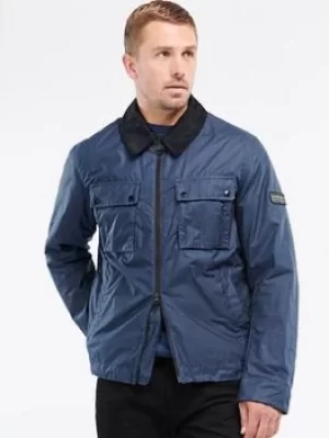 Barbour International Summer Baffins Lightweight Wax Jacket, Chambray, Size S, Men